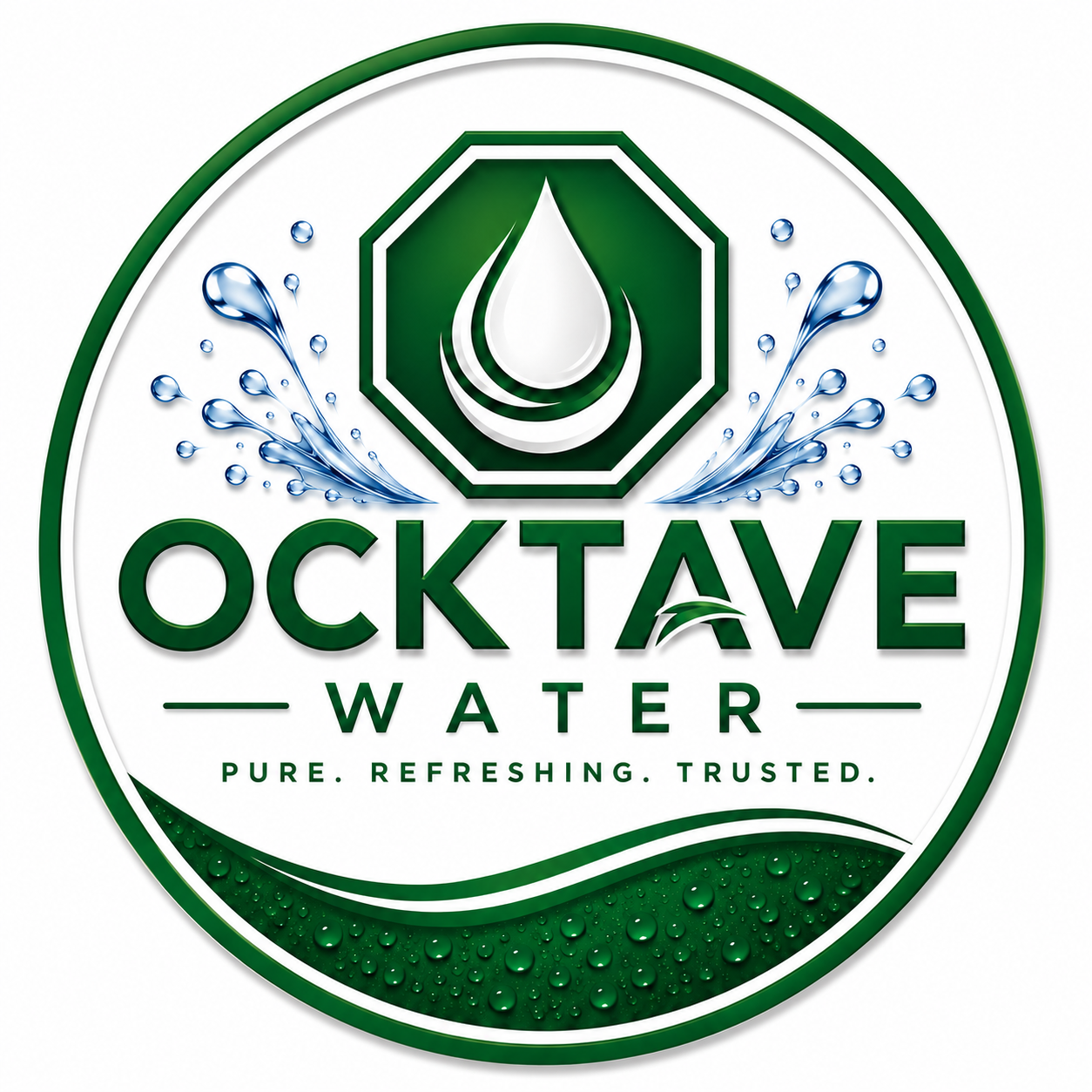 Ocktave Water official round logo